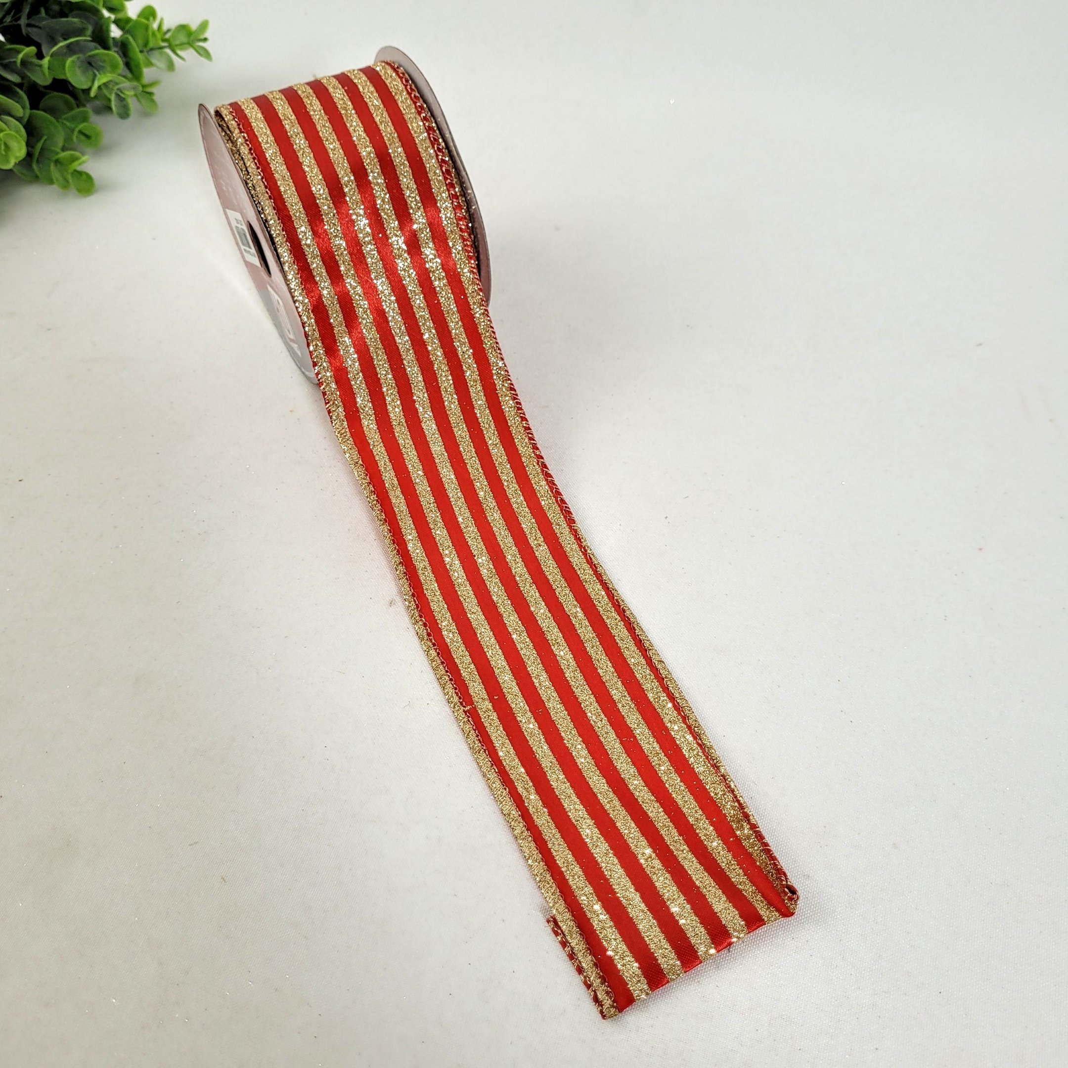 Fita Vermelha E Dourada Natalina 6cmx9m Natal Decorativa - 2