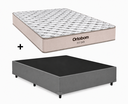 Ver imagem 1 de Cama Box Base Casal Cinza Colchão Fit D45 Espuma 138x188 - Ortobom