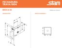Ver imagem 2 de Fechadura Stam 1004 (PAR) Roseta Quadrada Oxidado - Hale