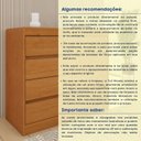 Ver mais imagens de Cômoda 4 Gavetas Orgânica Luna 100% MDF 91cm Yescasa Marrom/Cinamomo