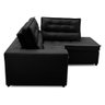 Sofá de Canto Retrátil e Reclinável com Molas 2,50x2,00 Virginia Suede Preto Adonai Estofados - 6