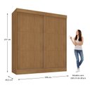 Ver imagem 7 de Guarda-roupa Casal Flex 2 Portas 3 Gavetas Pantanal