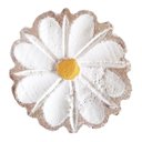 Ver mais imagens de Kit para Banheiro com Porta Papel Higiênico e Toalheiro Rustico Flor Branca