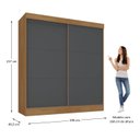 Ver imagem 6 de Guarda-roupa Casal Flex 2 Portas 3 Gavetas Pantanal