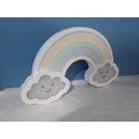 Ver imagem 2 de Luminária de Mesa Arco-íris com Núvens - Lml-19 a - Bivolt