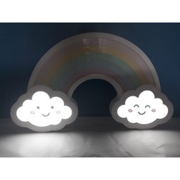 Luminária de Mesa Arco-íris com Núvens - Lml-19 a - Bivolt - 5
