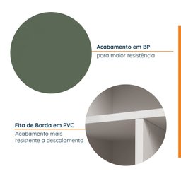 Armário Multiuso 2 Portas 70cm com Rodapé Ipanema CabeCasa MadeiraMadeira - 4