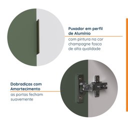 Armário Multiuso 2 Portas 70cm com Rodapé Ipanema CabeCasa MadeiraMadeira - 5