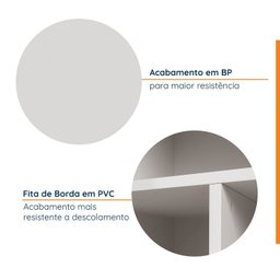 Armário Multiuso 2 Portas 70cm com Rodapé Ipanema CabeCasa MadeiraMadeira - 4