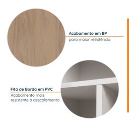Armário Multiuso 2 Portas 70cm com Rodapé Ipanema CabeCasa MadeiraMadeira - 4