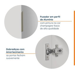 Armário Multiuso Planejado 2 Portas 70cm sem Rodapé Ipanema CabeCasa MadeiraOriginals - 4 Armário Multiuso Planejado 2 Portas 70cm sem Rodapé Ipanema CabeCasa MadeiraOriginals - 4