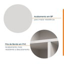 Ver imagem 3 de Armário Multiuso Planejado 2 Portas 70cm sem Rodapé Ipanema CabeCasa MadeiraOriginals