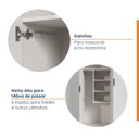 Ver imagem 6 de Armário Multiuso 2 Portas 70cm sem Rodapé Ipanema CabeCasa MadeiraOriginals