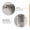 Armário Multiuso 2 Portas 70cm sem Rodapé Ipanema CabeCasa MadeiraOriginals - 6