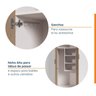 Armário Multiuso 2 Portas 70cm sem Rodapé Ipanema CabeCasa MadeiraOriginals - 6