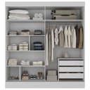 Ver imagem 5 de Guarda-Roupa Casal Flex com Espelho 2 Portas 3 Gavetas Pantanal
