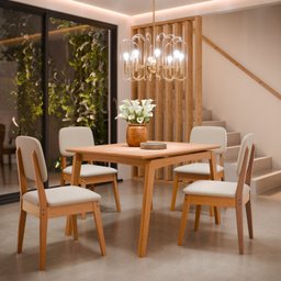 Mesa para Sala de Jantar em Mdf Paris - 4