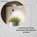 Ver imagem 5 de Painel Bancada Suspensa com Led Tvs até 50 Polegadas Frizz Select - Cumaru/opala