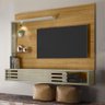 Painel Bancada Suspensa com Led Tvs até 50 Polegadas Frizz Select - Cumaru/opala - 1