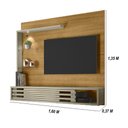 Ver imagem 2 de Painel Bancada Suspensa com Led Tvs até 50 Polegadas Frizz Select - Cumaru/opala