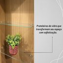 Ver imagem 4 de Painel Bancada Suspensa com Led Tvs até 50 Polegadas Frizz Select - Cumaru/opala