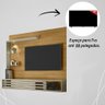 Painel Bancada Suspensa com Led Tvs até 50 Polegadas Frizz Select - Cumaru/opala - 3