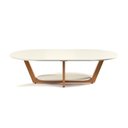 Ver imagem 6 de Mesa de Centro para Sala de Estar Oval Elegance Cinza