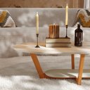 Ver imagem 5 de Mesa de Centro para Sala de Estar Oval Elegance Cinza