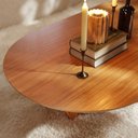 Ver imagem 4 de Mesa de Centro Oval para Sala de Estar Elegance Nature Marrom