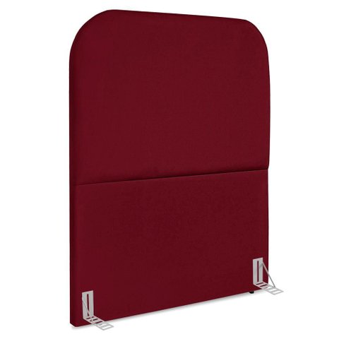 Cabeceira Solteiro 100 Cm com Frame Alana Suede Vinho Artte