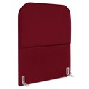 Ver imagem 1 de Cabeceira Solteiro 100 Cm com Frame Alana Suede Vinho Artte