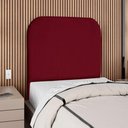 Ver imagem 2 de Cabeceira Solteiro 100 Cm com Frame Alana Suede Vinho Artte