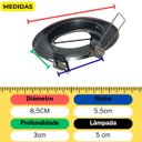 Ver imagem 4 de Spot Embutir Redondo Bronze Gu10 com Lâmpada Led 4,5w Bivolt