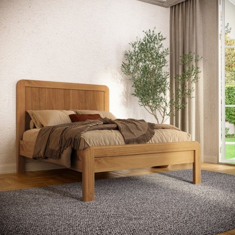 Cama Casal Madeira Maciça 3308U Nest Tauari Finestra
