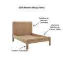 Ver imagem 3 de Cama Casal Madeira Maciça 3308u Nest Tauari Finestra