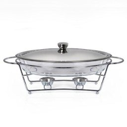 Rechaud Aço Inox Service Oval Gourmet Mix - 1