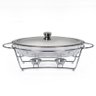 Rechaud Aço Inox Service Oval Gourmet Mix - 1