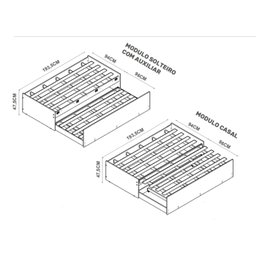 Cama Solteiro 3 em 1 Matrix - 7