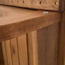 Ver imagem 4 de Conjunto de Mesa com 2 Bancos Madeira 200cm Marrom/Amadeirado