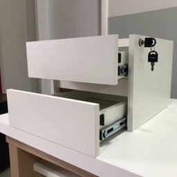 Gaveteiro Suspenso com 2 Gavetas para Fixar sob Tampo - 13