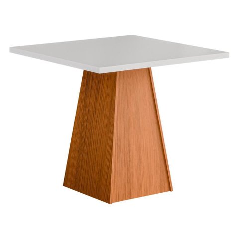 Mesa de Jantar Quadrada 4 Lugares Multimóveis Cr50226 Cinamomo/off White