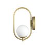Arandela Parede ONLINE  DOURADO Globo de Vidro BRANCO - 4124-14-BR - 3