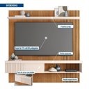 Ver imagem 6 de Painel Ripado para TV até 65 Polegadas 180cmx183cm Moon Marrom