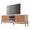 Ver imagem 2 de Rack Ripado para Tv até 72 Polegadas Portas Frisado Pés Cavalete Sparta