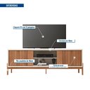 Ver imagem 4 de Rack Ripado para Tv até 72 Polegadas Portas Frisado Pés Cavalete Sparta