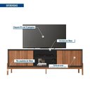 Ver imagem 4 de Rack Ripado para TV até 72 Polegadas Portas Frisado Pés Cavalete Sparta