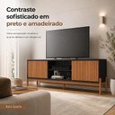 Ver imagem 7 de Rack Ripado para TV até 72 Polegadas Portas Frisado Pés Cavalete Sparta