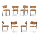 Ver imagem 6 de Conjunto Mesa de Jantar Rústica Madeira Maciça com 8 Cadeiras Mona