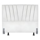 Ver imagem 2 de Cabeceira Cama Box King 195 Cm Vivian em Corino com Frame:branco