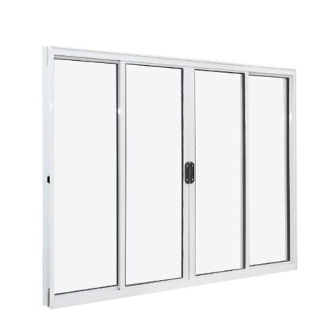 Janela de Correr Alumínio Branco 04 Folhas Classic - 120x180